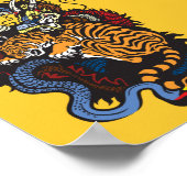 draak en tijgergevecht poster (Hoek)