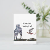Draak en Zebra Briefkaart (Staand voorkant)