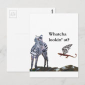 Draak en Zebra Briefkaart (Voorkant / Achterkant)