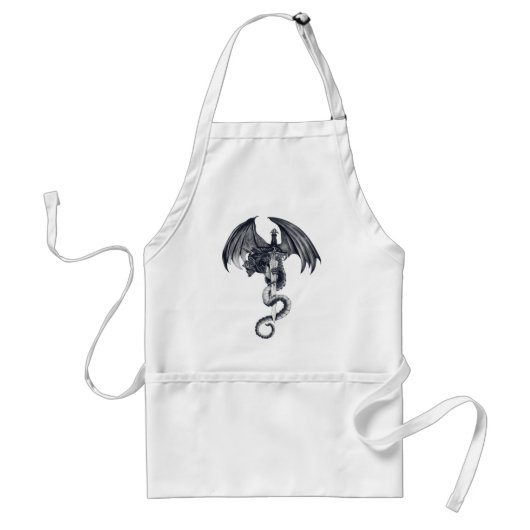 Draak en zwaard Apron Standaard Schort (Voorkant)