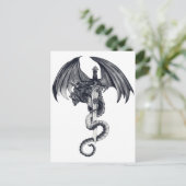 Draak- en zwaard-Briefkaart Briefkaart (Staand voorkant)