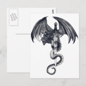 Draak- en zwaard-Briefkaart Briefkaart (Voorkant / Achterkant)