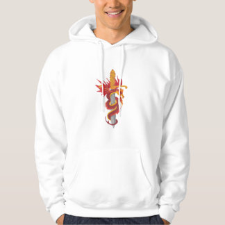 Draak en zwaard hoodie