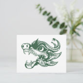 draak feestdagenkaart (Staand voorkant)