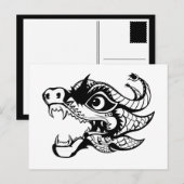 draak feestdagenkaart (Voorkant / Achterkant)