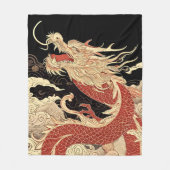 draak fleece deken (Voorkant)