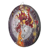 Draak flipperkast dartbord (Voorkant Rechts)