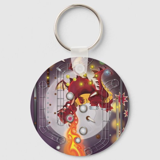 Draak flipperkast sleutelhanger (Voorkant)