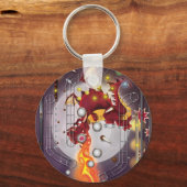 Draak flipperkast sleutelhanger (Voorkant)