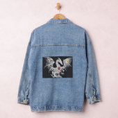 Draak geborduurd Denim Delight: Vrouwen jas Denim Jacket (Hangar)
