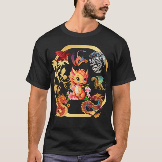 Draak geobsedeerd - Grappig ontwerp voor drakenlie T-shirt (Voorkant)