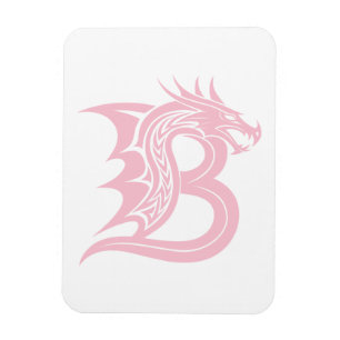 Draak gestileerde letter B, Drakonalfabet, Monogra Magneet