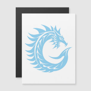 Draak gestileerde letter C, drakenalfabet, monogra Magnetische Uitnodiging