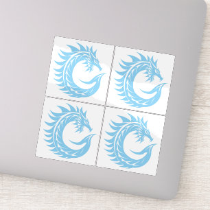 Draak gestileerde letter C, drakenalfabet, monogra Sticker