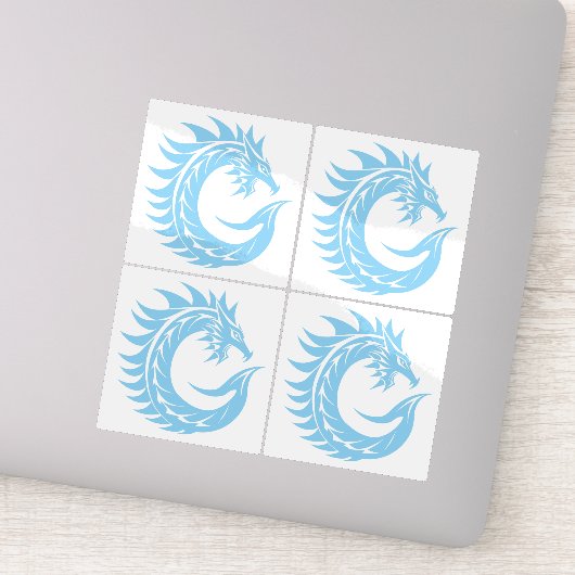Draak gestileerde letter C, drakenalfabet, monogra Sticker (Detail)