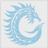 Draak gestileerde letter C, drakenalfabet, monogra Sticker (Voorkant)