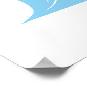 Draak gestileerde letter F, drakenalfabet, monogra Poster (Hoek)