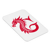 Draak gestileerde letter G, drakenalfabet, monogra Magneet (Rechterzijde)