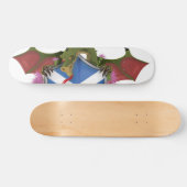 Draak gewikkeld rond Schots Schild Persoonlijk Skateboard (Horizontaal)
