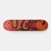Draak: Golden Persoonlijk Skateboard (Horizontaal)