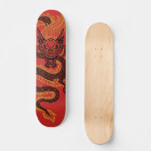 Draak: Golden Persoonlijk Skateboard (Voorkant)