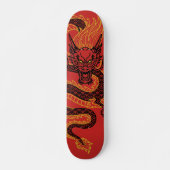Draak: Golden Persoonlijk Skateboard (Voorkant)