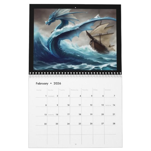 Draak Grimoire Kalender (Feb 2026)