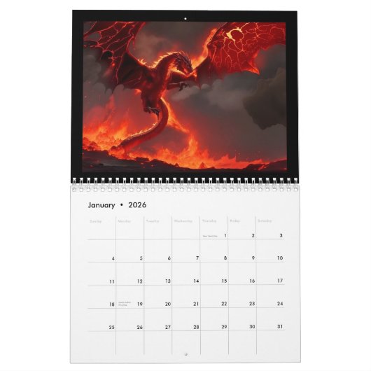 Draak Grimoire Kalender (Jan 2026)