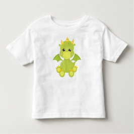 Draak, groene draak, kleine draak, magisch kinder shirts