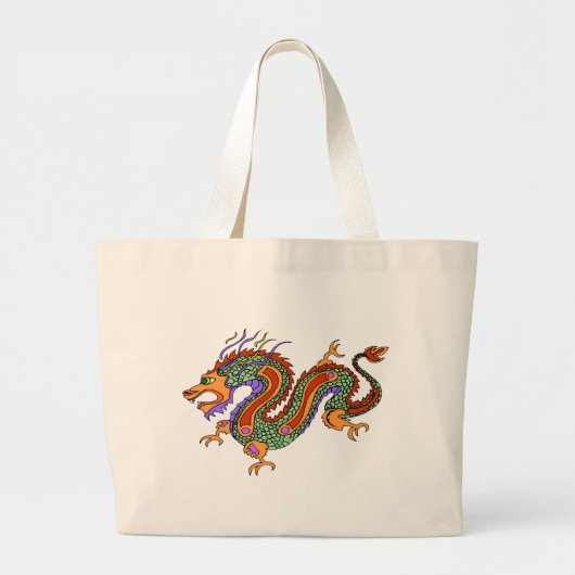draak grote tote bag (Voorkant)