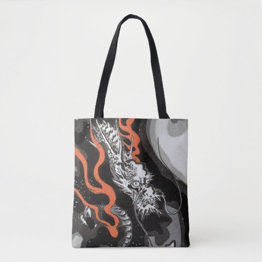 Draak, Hiroshige, Ukiyo-e Tote Bag (Voorkant)