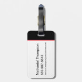 Draak hoofd patroon bagagelabel (Achterkant verticaal)