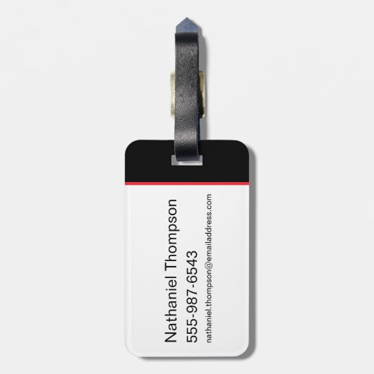 Draak hoofd patroon bagagelabel (Achterkant verticaal)