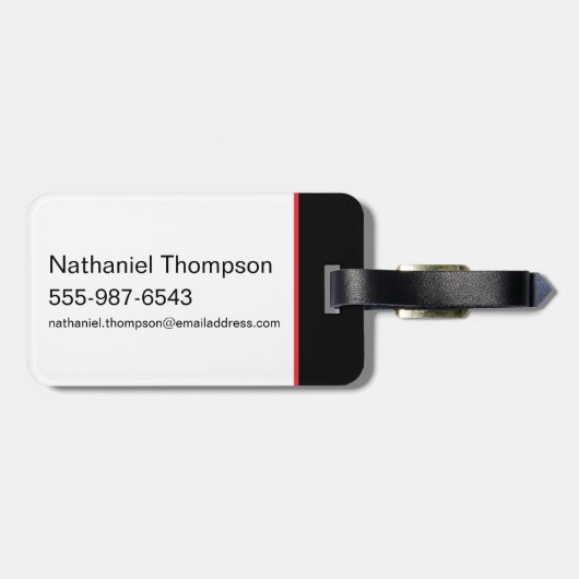 Draak hoofd patroon bagagelabel (Achterkant horizontaal)