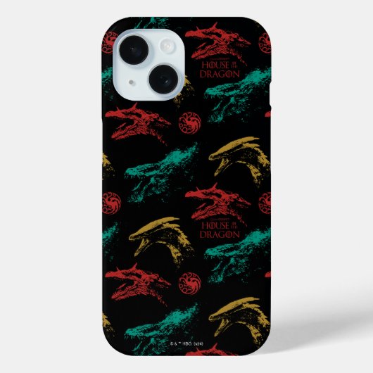 Draak hoofd patroon Case-Mate iPhone case (Achterkant)