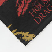 Draak hoofd patroon fleece deken (Hoek)