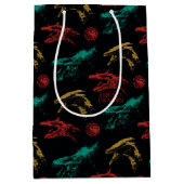 Draak hoofd patroon medium cadeauzakje (Voorkant)