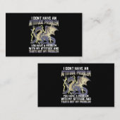 Draak ik heb geen probleem met de houding... je he visitekaartje (Voorkant / Achterkant)