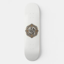 Draak in de cirkel persoonlijk skateboard