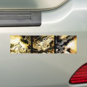 Draak in de Clouds Hiroshige Bumpersticker (Op auto)
