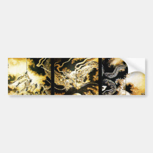 Draak in de Clouds Hiroshige Bumpersticker