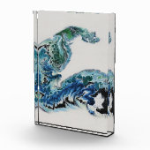 Draak in de golven – Abstracte Oceaan Fotoblokken (Rechts)