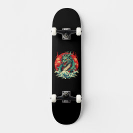 Draak in de golven persoonlijk skateboard