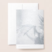 Draak in de sneeuw.  folie kaarten (Met envelop)