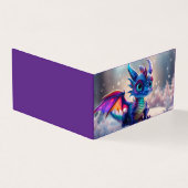 Draak in de sneeuw. kaart (Buitenkant)