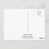 Draak in de stad briefkaart (Achterkant)