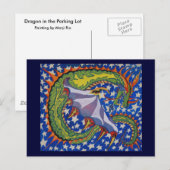 Draak in de sterren briefkaart (Voorkant / Achterkant)