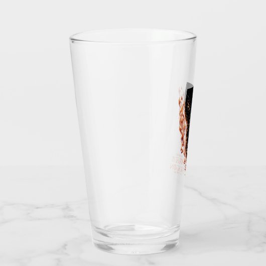 Draak in Flames Behind Sword Glas (Rechts)