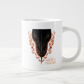 Draak in Flames Behind Sword Grote Koffiekop (Rechts)
