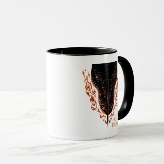Draak in Flames Behind Sword Mok (Voorkant rechts)